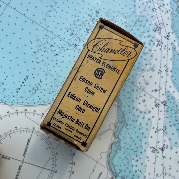 Vintage Chandler Heater Element Edison Screw Cone - Picture 3 of 9